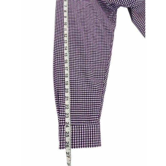 CREMIEUX Classics Men's Shirt Purple Sz 2X Checks Long Sleeves Button Down - Picture 8 of 10